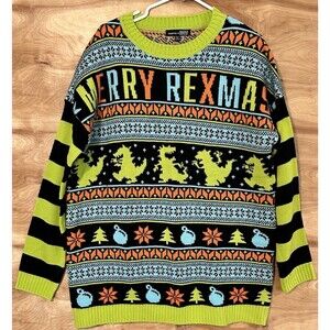 Dolls Kill x Rugrats Women Xs/s Oversized Christmas Cardigan Sweater Ugly Party